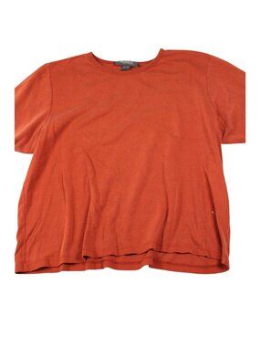 Plus Size Rust Orange Short Sleeve Top By Designs Lane Bryant 22/24
